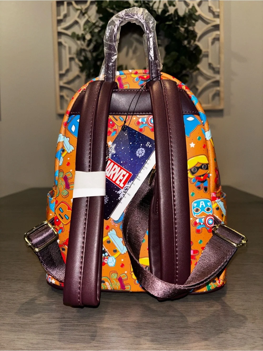 Loungefly Orange Marvel POP! Mini Backpack